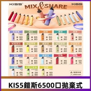 鎧斯KIS5一次性 6500口磁吸式 自由混搭拋棄式電子煙#18個口味#